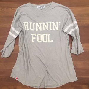 Wildfox Runnin’ Fool long sleeve tee size S